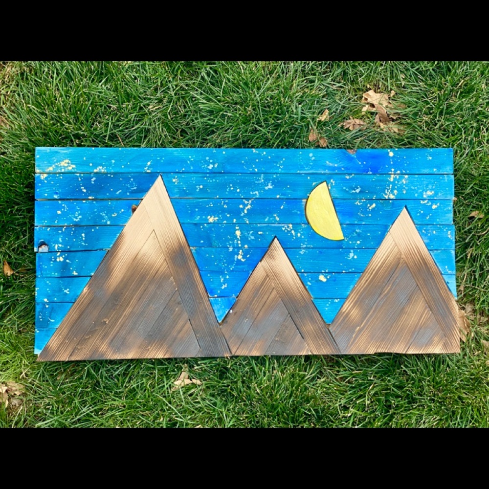 Hand crafted Mountain Art